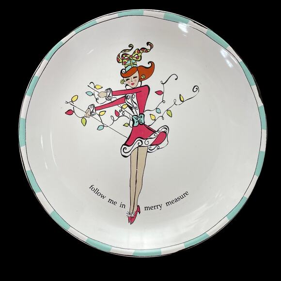 Rosanna Santa Baby Salad Plates Set of 4 Christmas Dishes Whimsical Kitschy READ - Picture 2 of 14